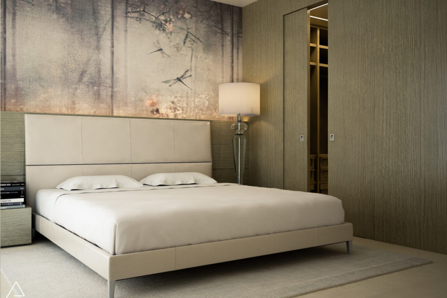 Render Camera da letto matrimoniale - Interior Design Cesena - Emanuela Berardi Architetto